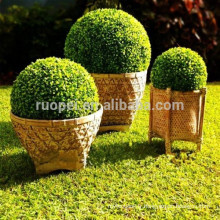 Boule d&#39;herbe de buis artificiel en plastique décoratif